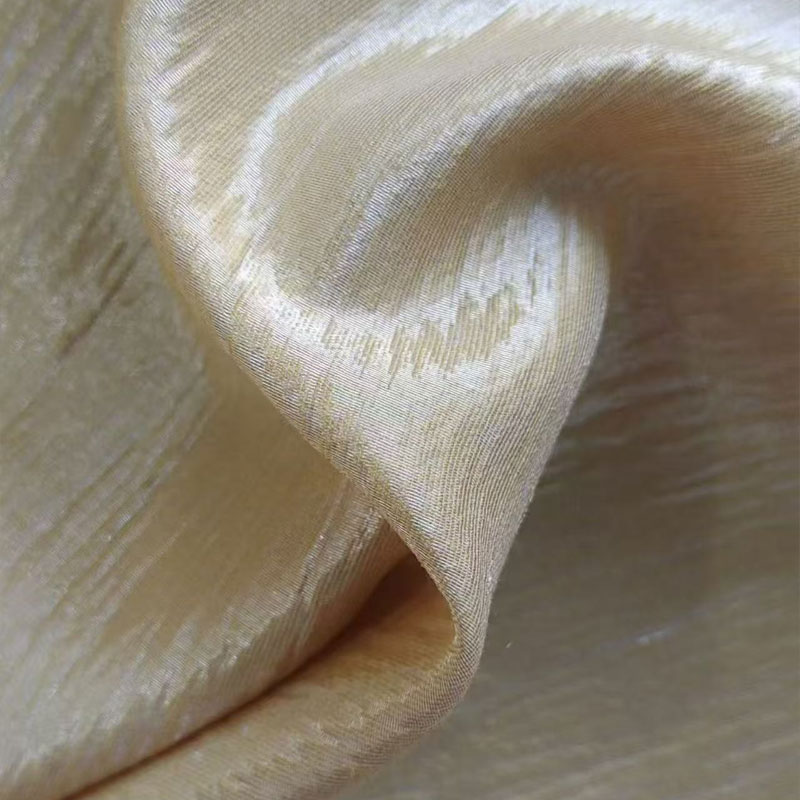 Aurora Polyester Single Filament Lustrous Tencel Viscose Fiber Fabric