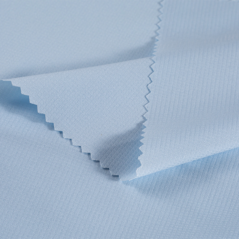 68gsm 50D Recycled Polyester Fabric High-Stretch Mini Roma Check Jacquard Fabric