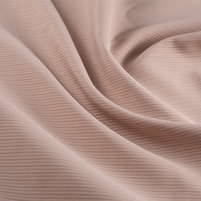 140gsm 75D T4 Recycled Polyester Weft-Stretch Vertical Stripe Leisure Fabric Series