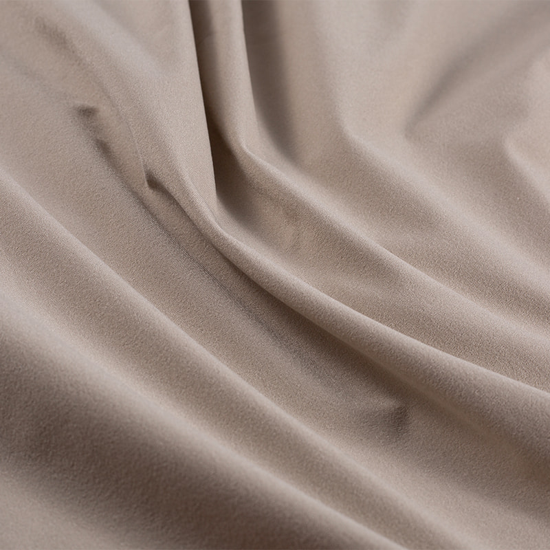 130gsm 60S Stretch CoolSilk Cotton Plain Weave Leisure  Recycled Polyester Fabric